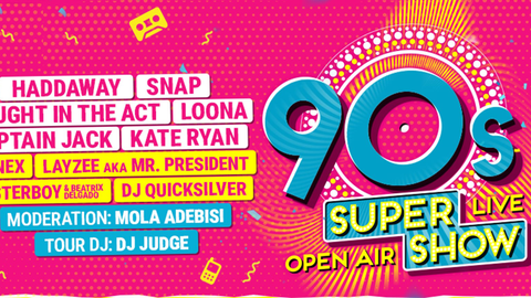 90s Super Show Banner