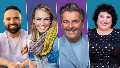 Im Bild: Vitor Gatinho , Magdalena Neuner, Thomas Anders und Meltem Kaptan